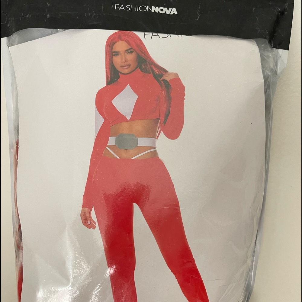 Red Power Ranger costume never worn